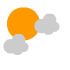 An icon showing the current weather conditions at the observatory in Tenerife